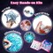 Kits 3D Summer String Art Kit for Kids, Light Up String Light Toy with 30 Multi-Colored LED Bulbs, Arts and Crafts Set, Birthday Gifts for Girls and Boys Ages 6+